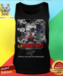 50 Corey Crawford Chicago Blackhawks 2005 06 2007 2020 Thank You For The Memories Signature Tank Top - Design By Teeshirtbear.com