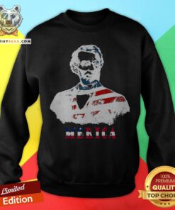 Abraham Lincoln 4th Of July American USA Flag Sweatshirt - Design By Teeshirtbear.com