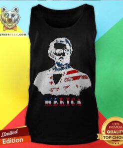 Abraham Lincoln 4th Of July American USA Flag Tank Top - Design By Teeshirtbear.com