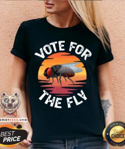 Awesome Vote For The Fly Trump 2020 V-neck - Design By Teeshirtbear.com