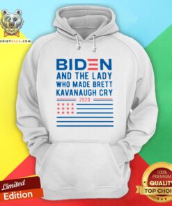 Biden And The Lady Who Made Brett Kavanaugh Cry 2020 Hoodie - Design By Teeshirtbear.com