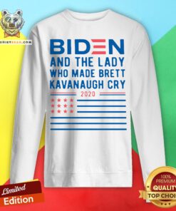 Biden And The Lady Who Made Brett Kavanaugh Cry 2020 Sweatshirt - Design By Teeshirtbear.com