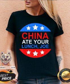 China Ate Your Lunch Joe Funny 2020 Presidential Debate Gift V-neck - Design By Teeshirtbear.com