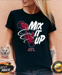 Cute Atlanta Braves Baseball Mix It Up ATL V-neck - Design By Teeshirtbear.com