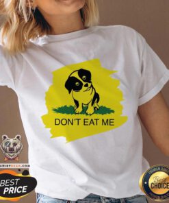 Cute Dog Don’t Eat Me V-neck - Design By Teeshirtbear.com
