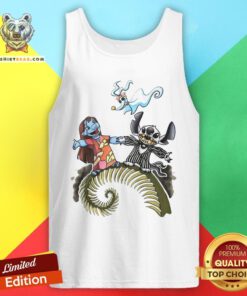 Cute Lilo And Stitch Halloween Jack Skellington Sally Zero Tank Top - Design By Teeshirtbear.com
