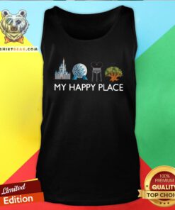 Cute Meet Me At My Happy Place Tank Top - Design By Teeshirtbear.com
