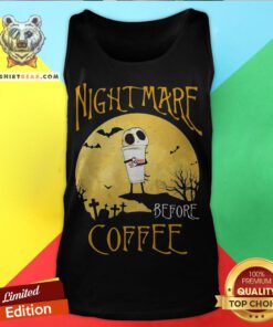 Cute Nightmare Before Dunkin Donuts Halloween Tank Top - Design By Teeshirtbear.com