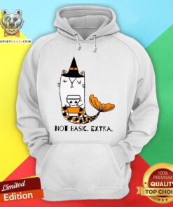 Cute Not Basic Extra Mermaid Cat Halloween Hoodie