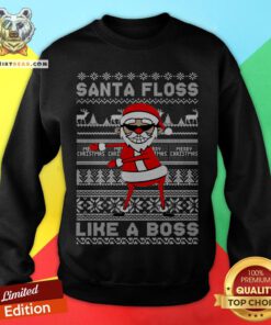 Cute Santa Floss Like A Boss Funny Christmas Sweatshirt