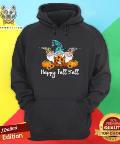 Cute Three Gnomes Happy Fall Y’all Halloween Hoodie