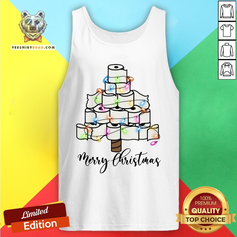 Cute Toilet Paper Light Merry Christmas Tank Top - Design By Teeshirtbear.com Cute Toilet Paper Light Merry Christmas Tank Top - Design By Teeshirtbear.com