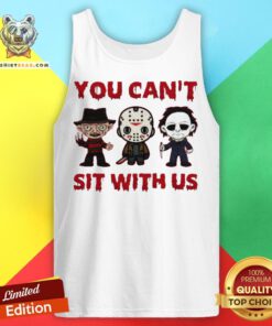 Freddy Krueger Jason Voorhees Michael Myers You Can't Sit With Us Halloween Tank Top - Design By Teeshirtbear.com