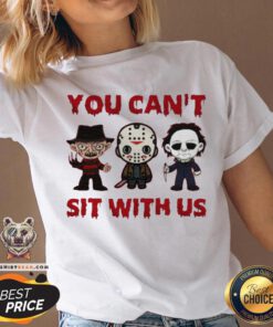Freddy Krueger Jason Voorhees Michael Myers You Can't Sit With Us Halloween V-neck - Design By Teeshirtbear.com