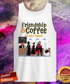 Friendship & Coffee Is All I Need Halloween Tank Top