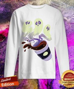 Funny Halloween Ghost Roast Cafe Sweatshirt