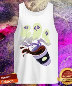 Funny Halloween Ghost Roast Cafe Tank Top