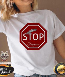 Funny Stop Chippin Lowrider Apparel V-neck - Design By Teeshirtbear.com