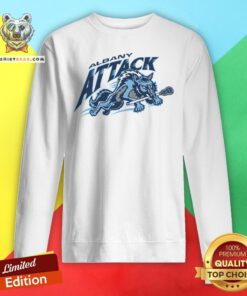 Good Albany Attack Lacrosse Sweatshirt - Design By Teeshirtbear.com