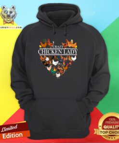 Good Crazy Chicken Lady Heart Hoodie - Design By Togethertee.com