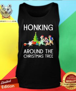 Good Honking Around The Christmas Tree Tank Top - Design By Teeshirtbear.com