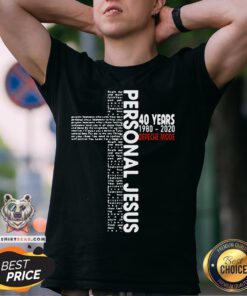 Good Personal Jesus Lyrics 50 Years Depeche Mode Shirt - Design By Teeshirtbear.com