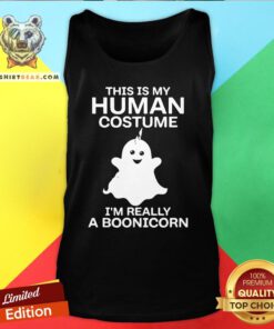 Good This Is My Human Costume I’m Really A Unicorn Halloween Tank Top - Design By Teeshirtbear.com