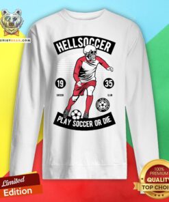 Halloween Skeleton Soccer Dance Dabbing Costume Kids Girls Sweatshirt - Design By Teeshirtbear.com