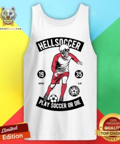 Halloween Skeleton Soccer Dance Dabbing Costume Kids Girls Tank Top - Design By Teeshirtbear.com
