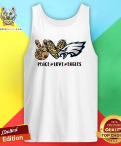 Happy Peace Love Eagles Tank Top - Design By Teeshirtbear.com