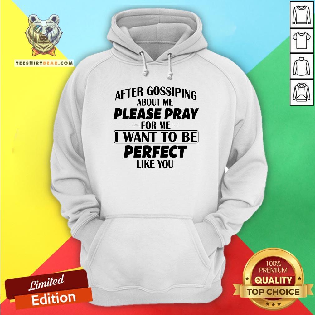 Hot After Gossiping About Me Please Pray For Me I Want To Be Perfect Like You Hoodie - Design By Teeshirtbear.com Hot After Gossiping About Me Please Pray For Me I Want To Be Perfect Like You Hoodie - Design By Teeshirtbear.com