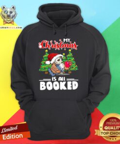 Hot Drink Coffee My Christmas Is All Booked Owl Hoodie - Design By Teeshirtbear.com