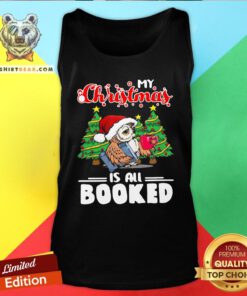 Hot Drink Coffee My Christmas Is All Booked Owl Tank Top - Design By Teeshirtbear.com
