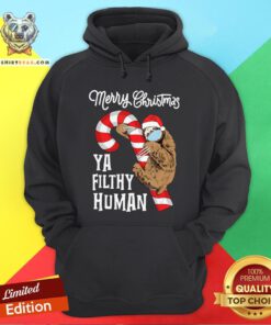 Merry Christmas Sloth Face Mask Sloth Santa Xmas Tree Hoodie - Design By Teeshirtbear.com