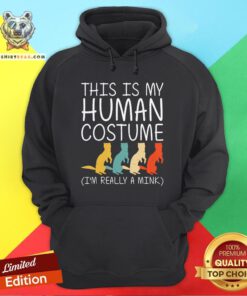 Mink Halloween Human Costume Weasel Otter Easy DIY Gift Hoodie - Design By Teeshirtbear.com