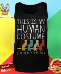 Mink Halloween Human Costume Weasel Otter Easy DIY Gift Tank Top - Design By Teeshirtbear.com