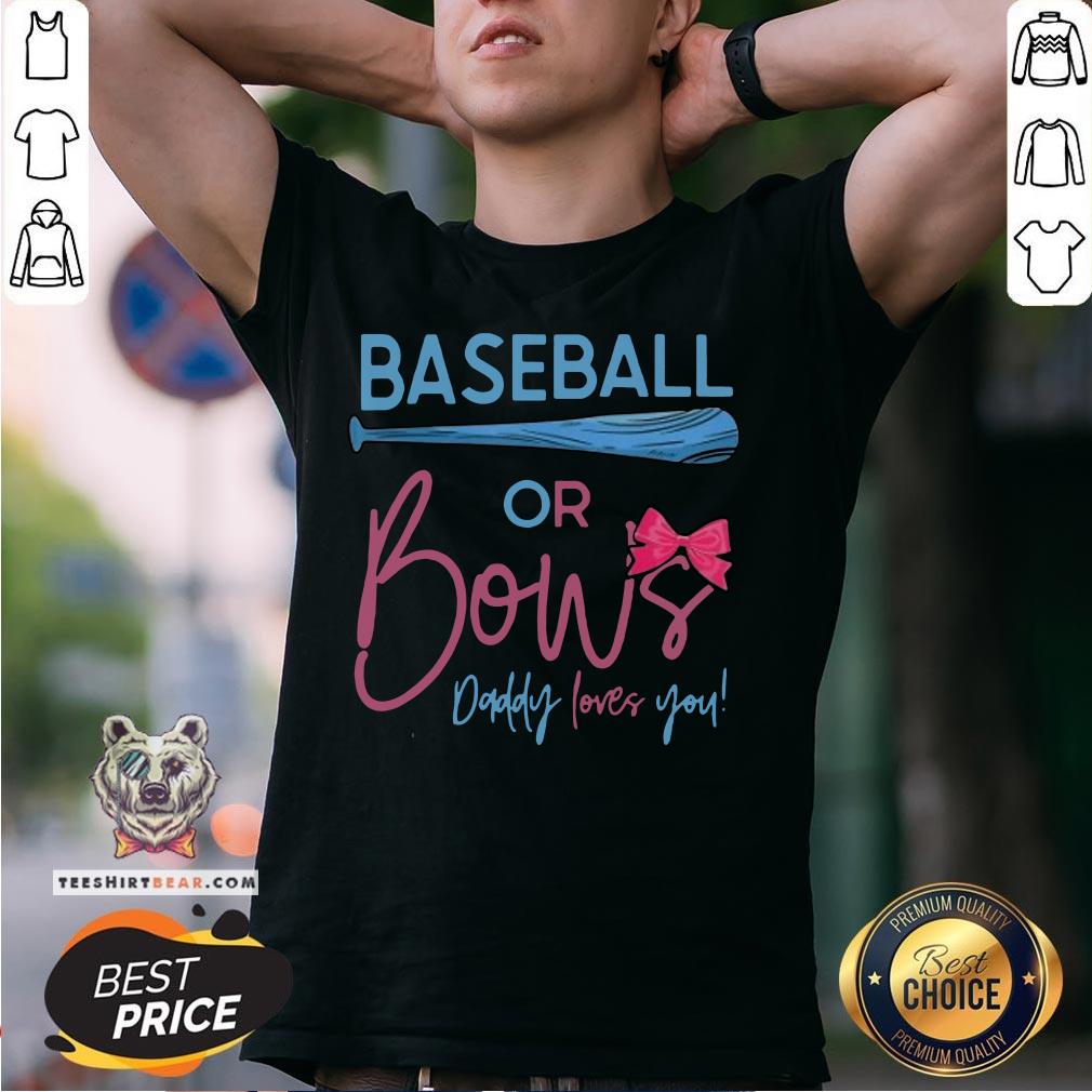 Nice Baseball Or Bows Gender Reveal Party Shirt - Design By Teeshirtbear.com