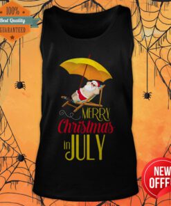 Nice Christmas In July With Santa Tank Top