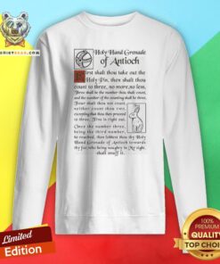 Nice Holy Hand Grenade Of Antioch First Shalt Thou Take Out The Holy Pin Sweatshirt - Design By Teeshirtbear.com