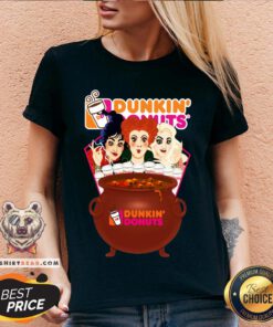 Nice Hocus Pocus Make Dunkin Donuts V-neck - Design By Teeshirtbear.com