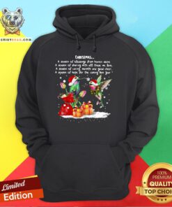 Nice Hummingbird Christmas A Season Of Crewneck Hoodie - Design By Teeshirtbear.com