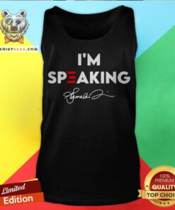 Nice I’m Speaking Kamala Harris Signature Tank Top - Design By Teeshirtbear.com