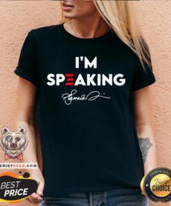 Nice I’m Speaking Kamala Harris Signature V-neck - Design By Teeshirtbear.com
