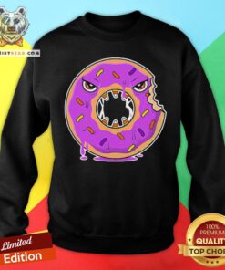 Nice Scary Donut Costume Happy Halloween Sweatshirt - Design By Teeshirtbear.com