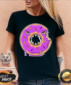 Nice Scary Donut Costume Happy Halloween V-neck - Design By Teeshirtbear.com