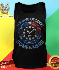 Nice Scuba Diving It's Dive O'clock Somewhere Tank Top - Design By Teeshirtbear.com