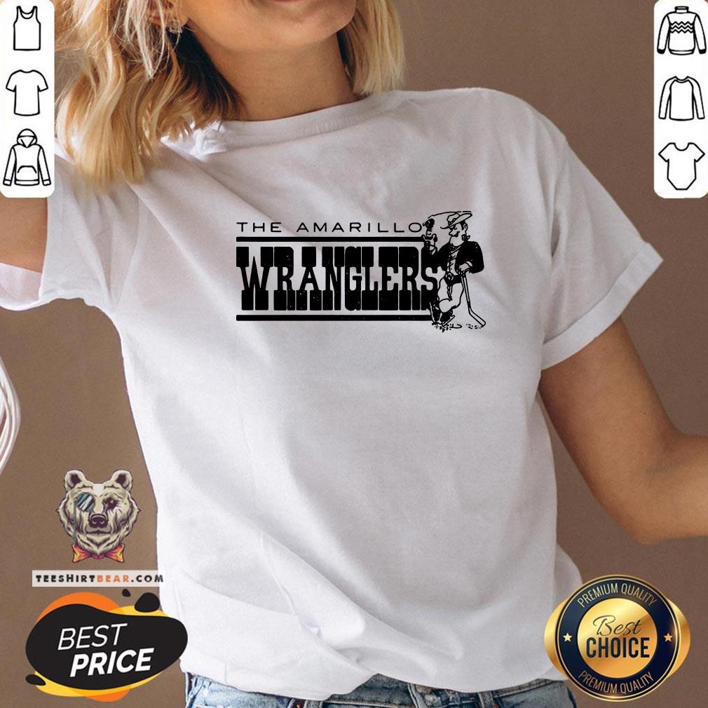 Official Amarillo Wranglers Hockey V-neck - Design By Teeshirtbear.com Official Amarillo Wranglers Hockey V-neck - Design By Teeshirtbear.com
