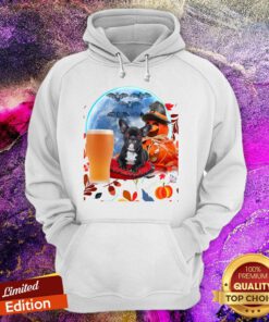 Official Halloween Pumpkins Bulldog Puppy Hoodie