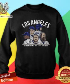 Official Los Angeles 11 Run Inning Sweatshirt - Design By Teeshirtbear.com