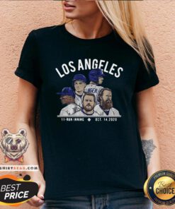 Official Los Angeles 11 Run Inning V-neck - Design By Teeshirtbear.com